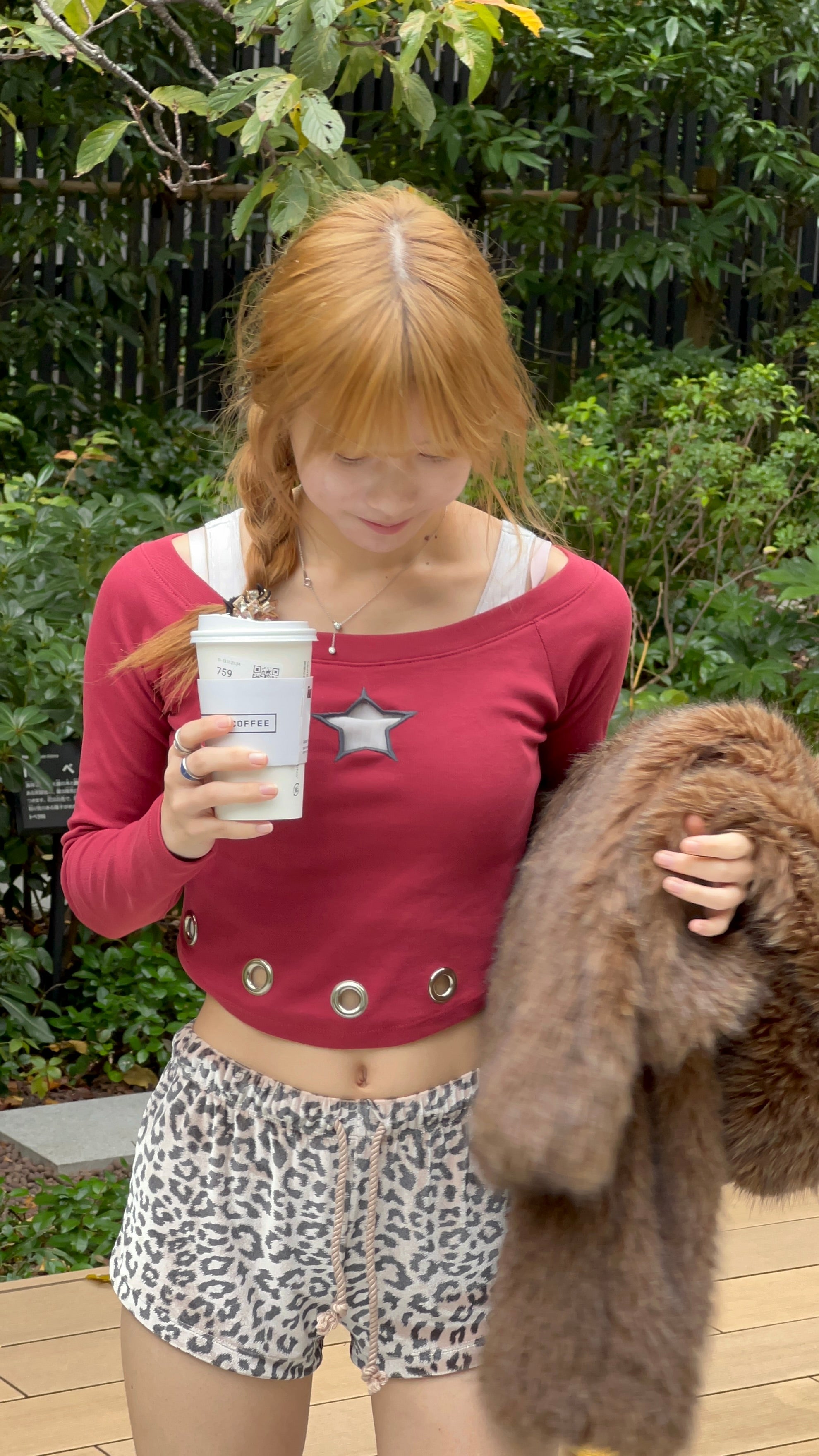 SHINE LOUD ONE STAR OFF SHOULDER TOPS